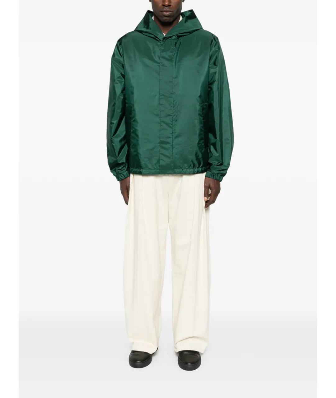 MONCLER Зеленая полиамидовая куртка, фото 2