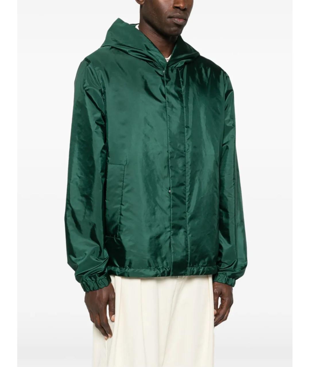 MONCLER Зеленая полиамидовая куртка, фото 3