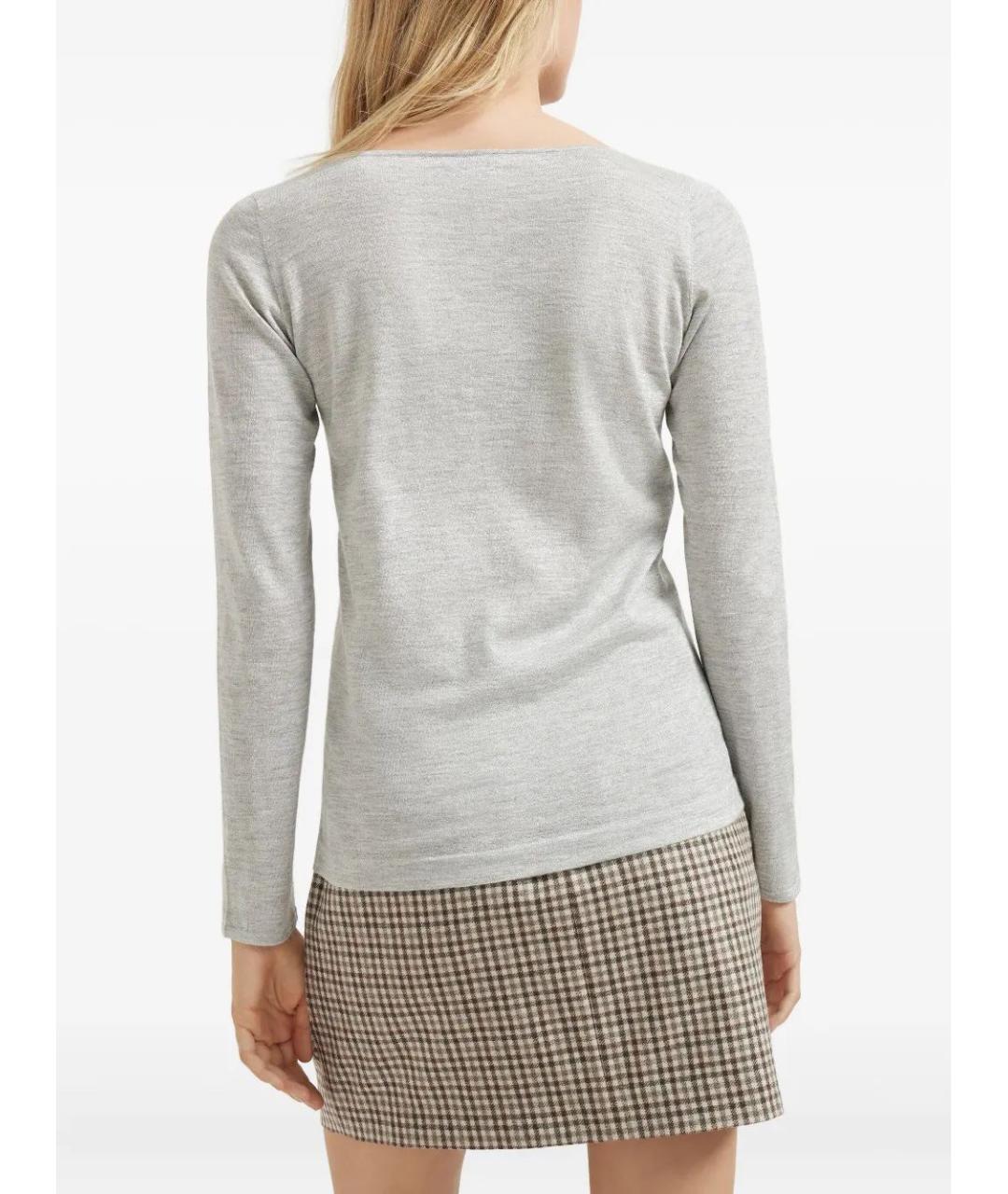 BRUNELLO CUCINELLI Серый джемпер / свитер, фото 5