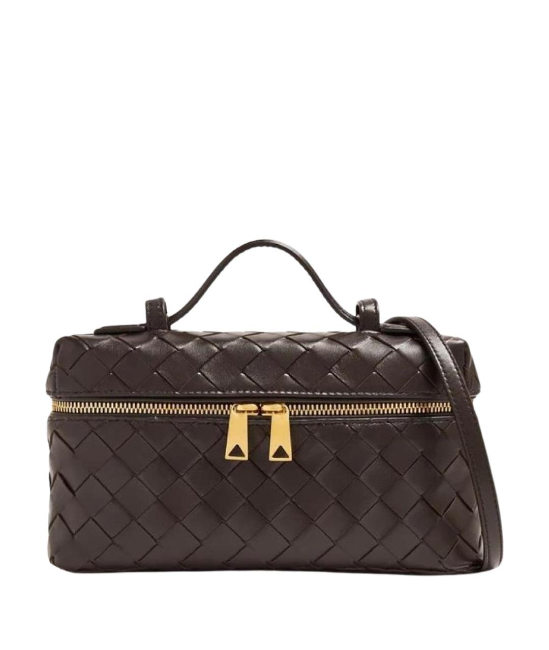 BOTTEGA VENETA Коричневая кожаная сумка через плечо, фото 1