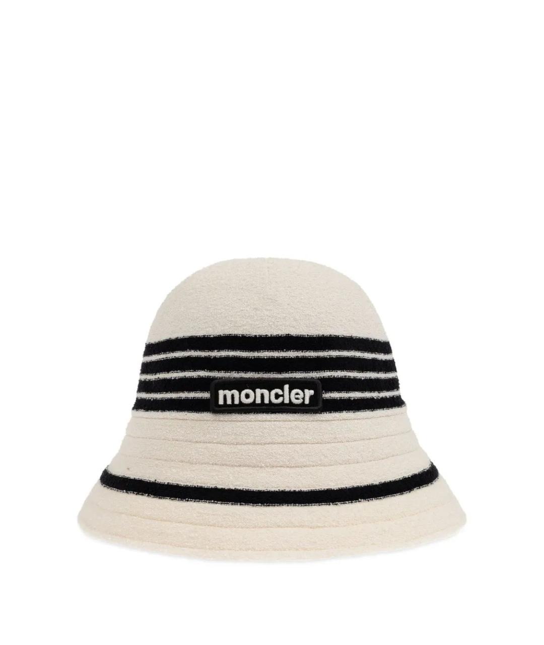 MONCLER Белая хлопковая панама, фото 1