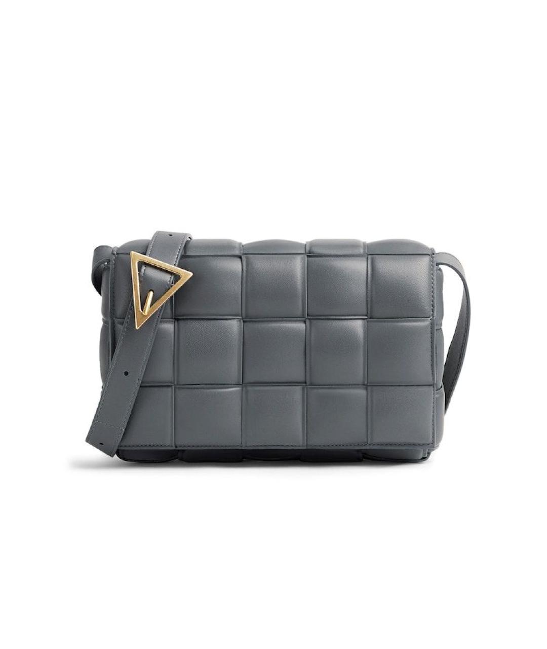 BOTTEGA VENETA Серая кожаная сумка тоут, фото 1