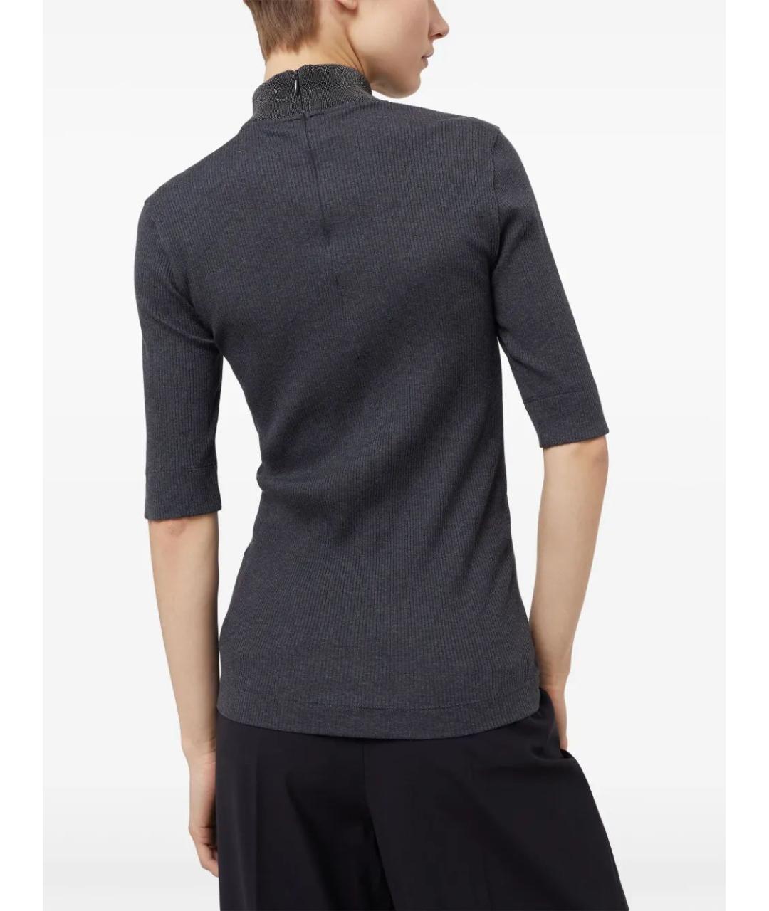 BRUNELLO CUCINELLI Темно-синий джемпер / свитер, фото 4