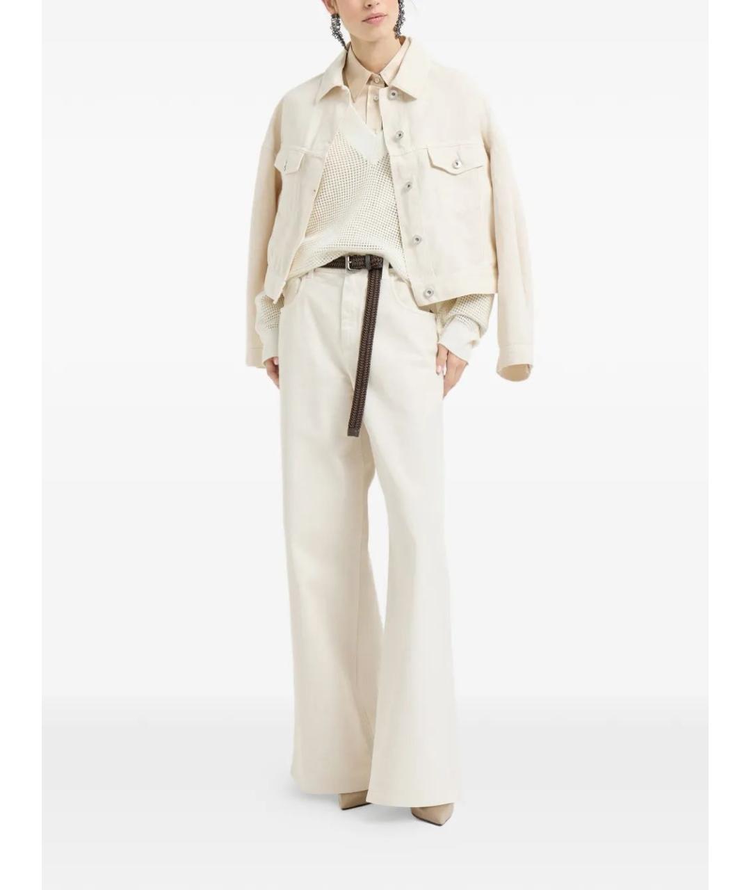 BRUNELLO CUCINELLI Бежевый кашемировый джемпер / свитер, фото 2