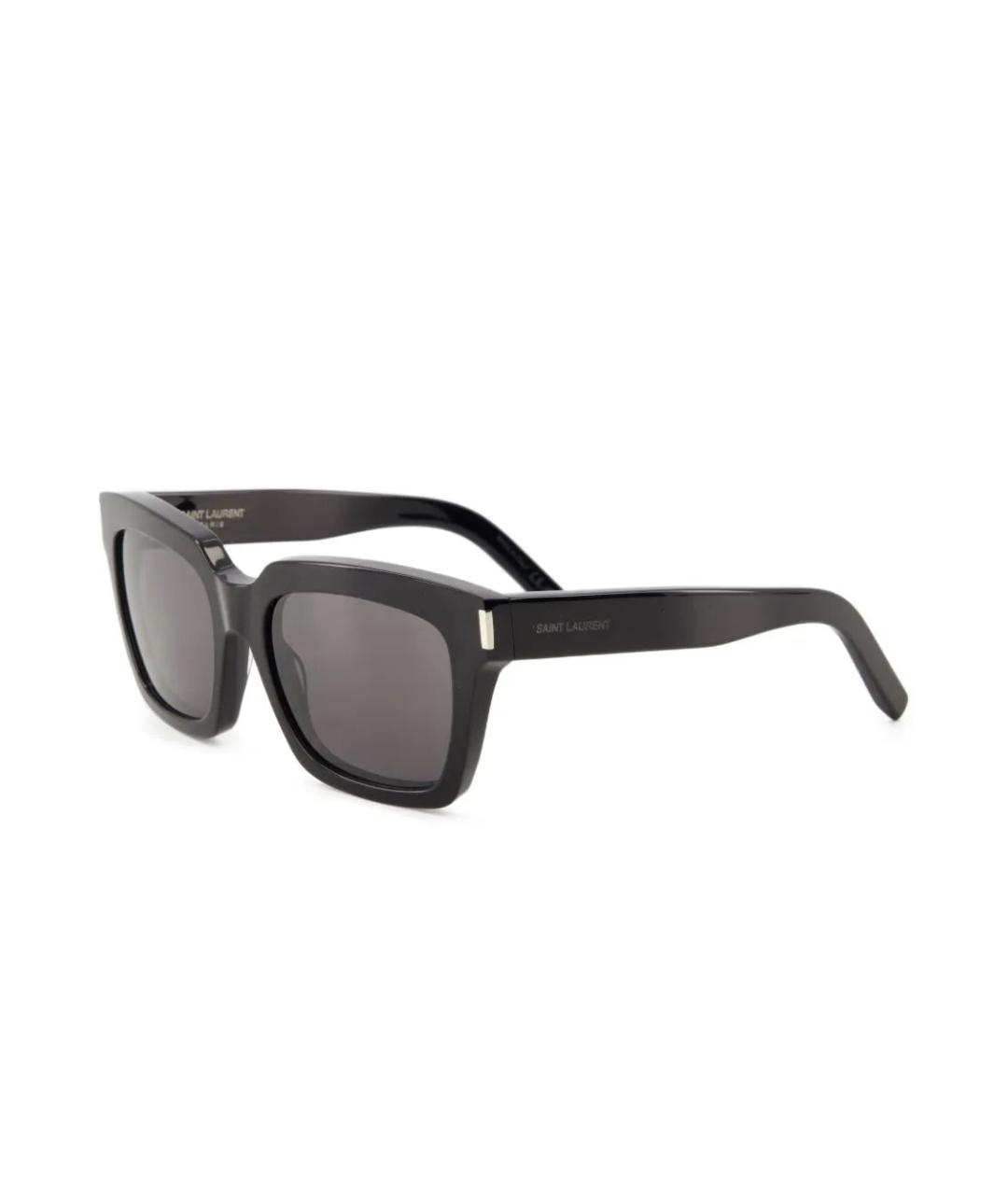 SAINT LAURENT Черные пластиковые солнцезащитные очки, фото 1