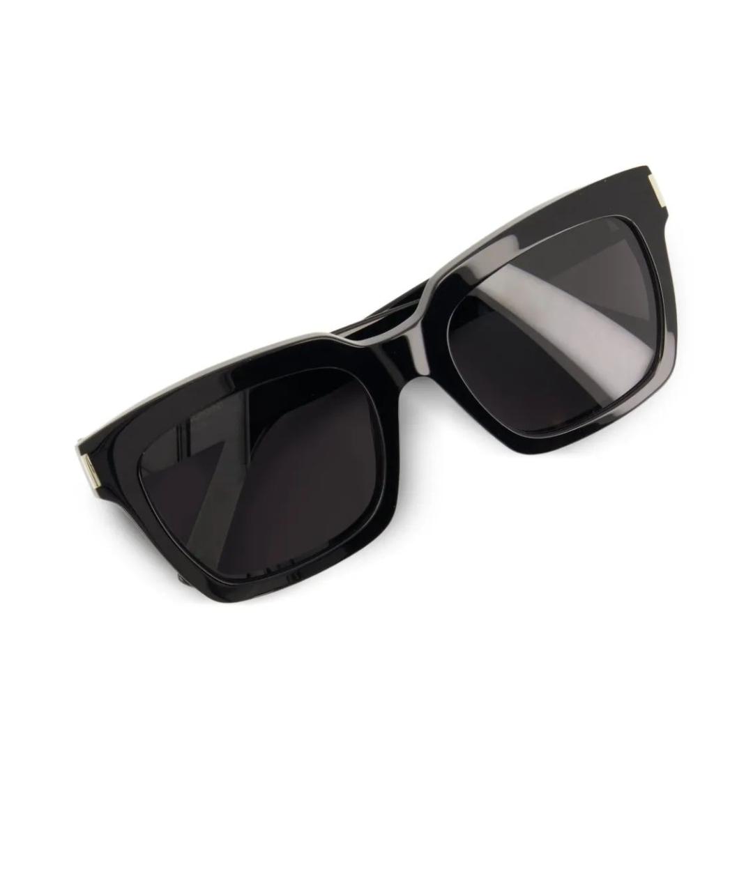 SAINT LAURENT Черные пластиковые солнцезащитные очки, фото 3