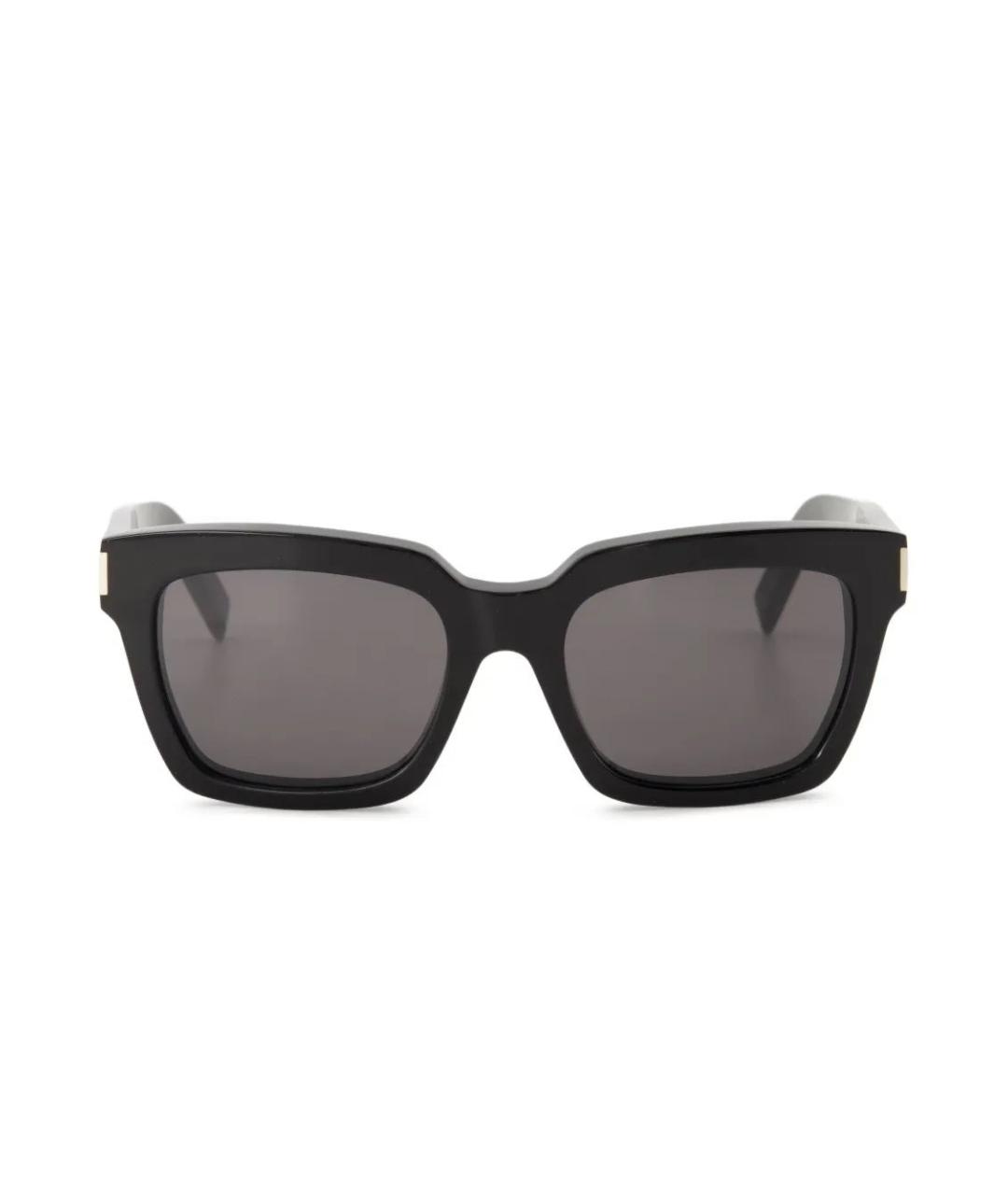 SAINT LAURENT Черные пластиковые солнцезащитные очки, фото 2