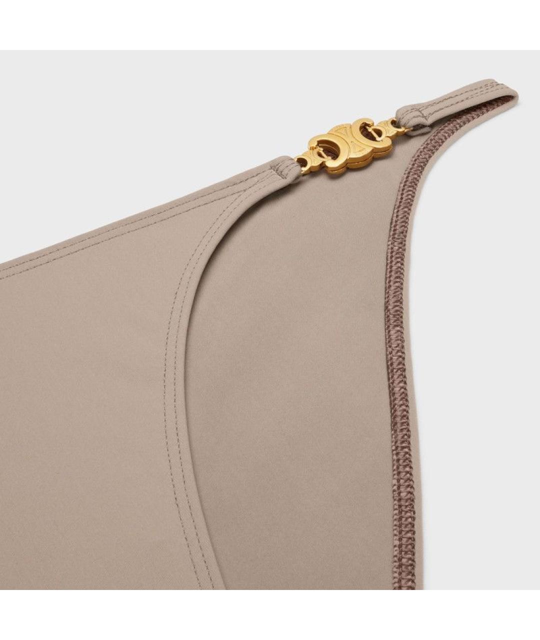 CELINE Серый полиамидовый купальник, фото 3