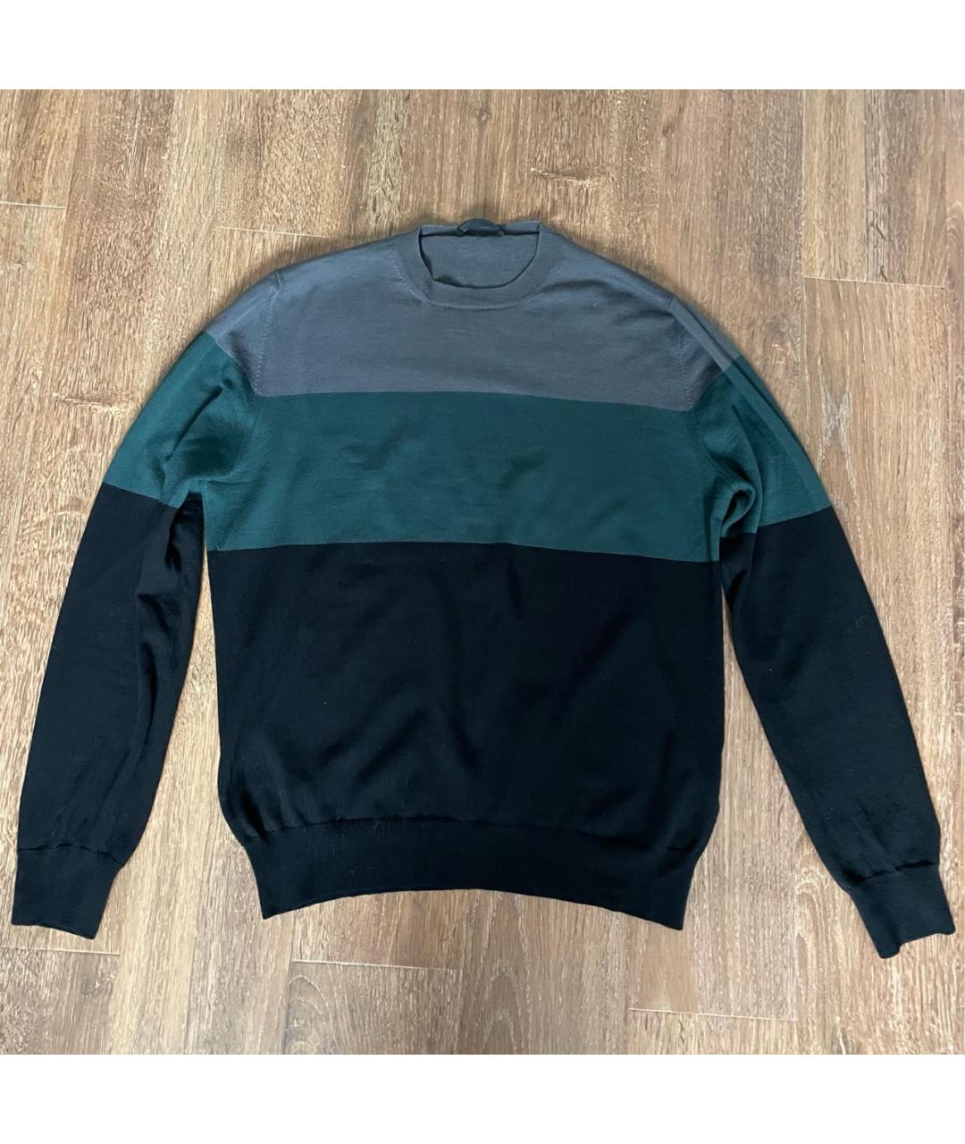 PRADA Хаки шерстяной джемпер / свитер, фото 5