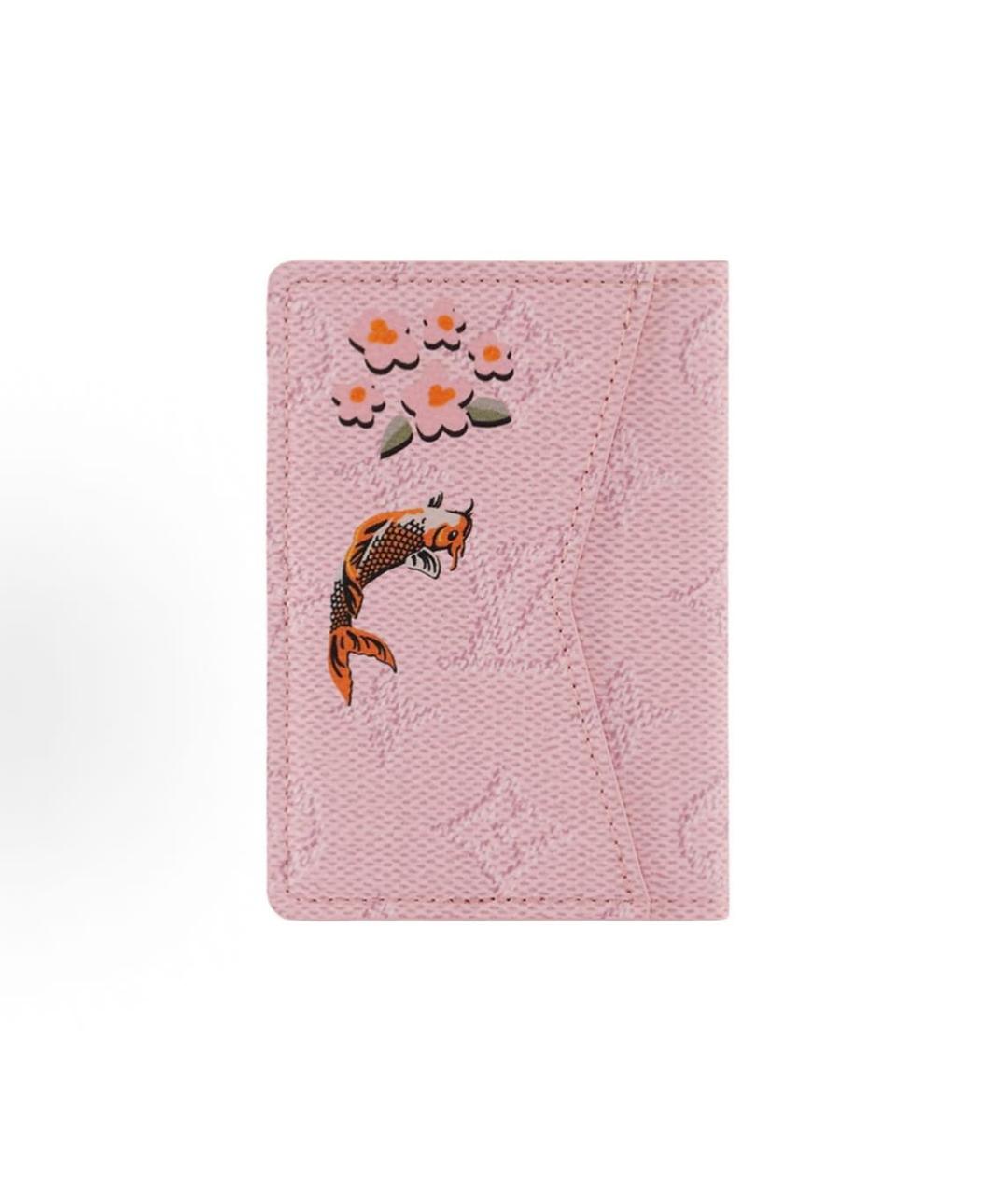 LOUIS VUITTON Розовый кардхолдер, фото 3