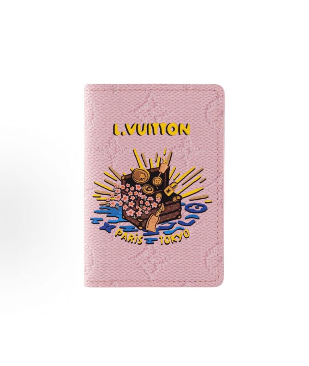 LOUIS VUITTON Розовый кардхолдер, фото 5