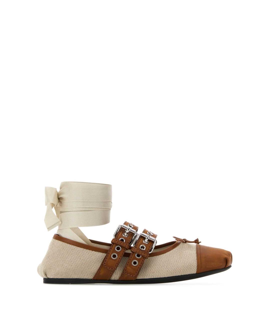 MIU MIU Мульти кожаные балетки, фото 1