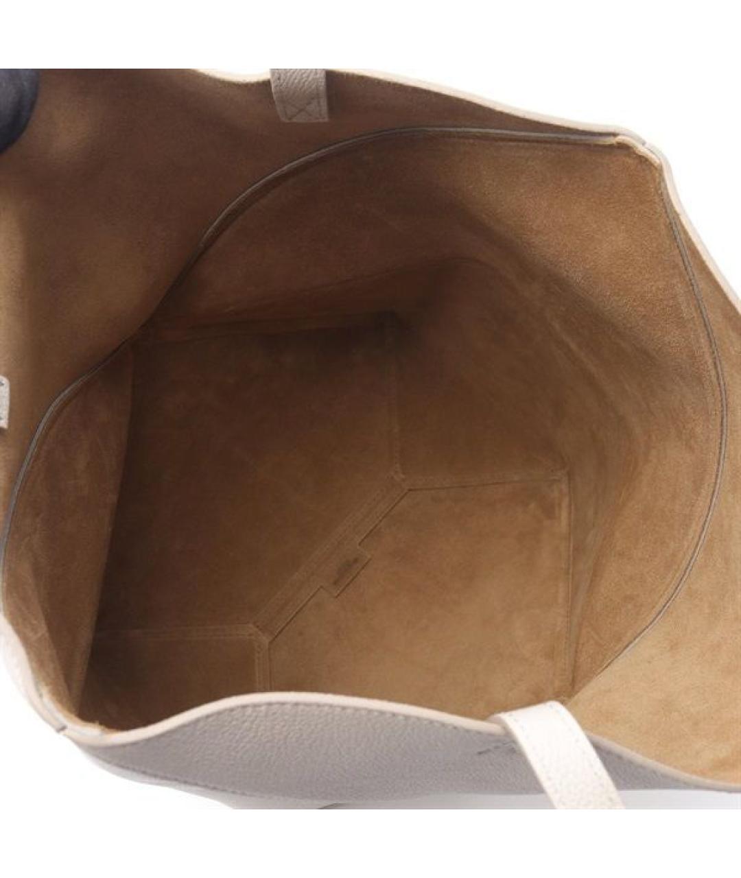 LOEWE Белая кожаная сумка тоут, фото 2