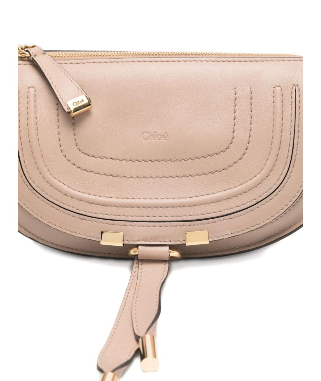 CHLOE Розовая кожаная сумка с короткими ручками, фото 4