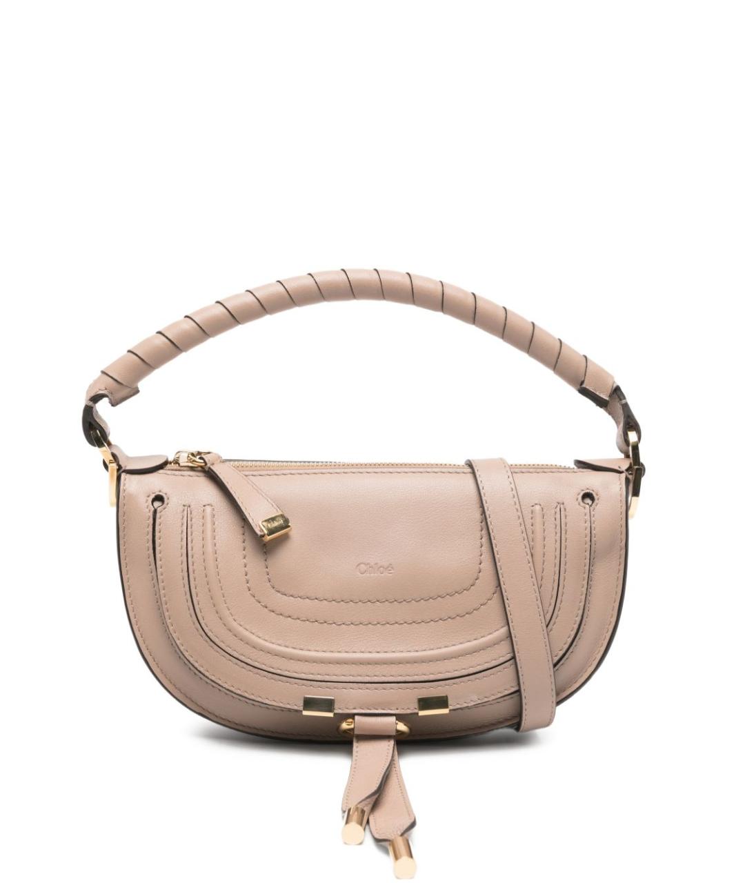 CHLOE Розовая кожаная сумка с короткими ручками, фото 1