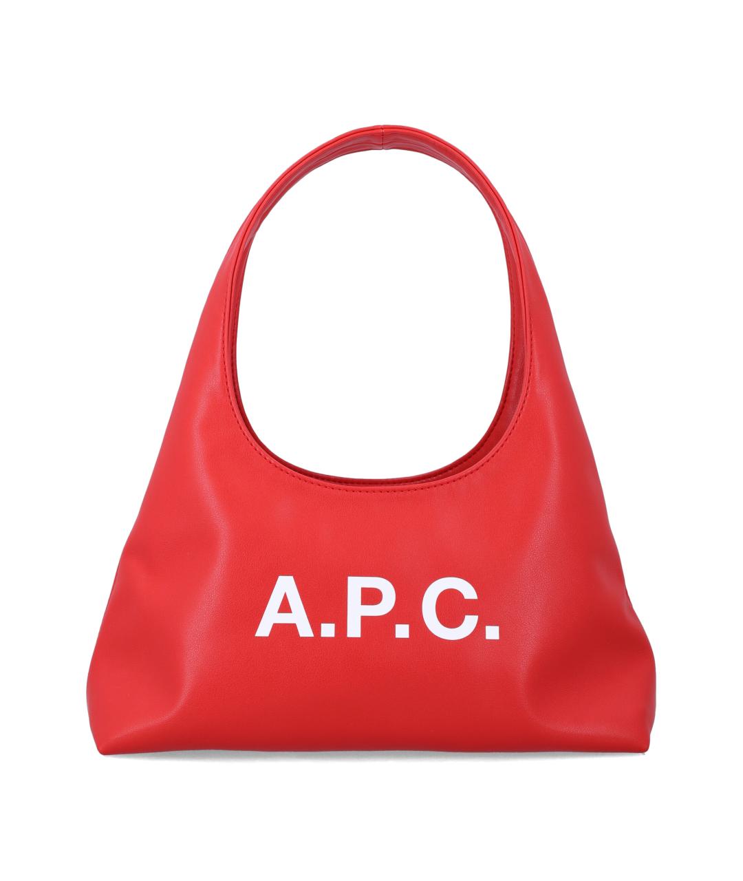 A.P.C. Красная сумка тоут из искусственной кожи, фото 1