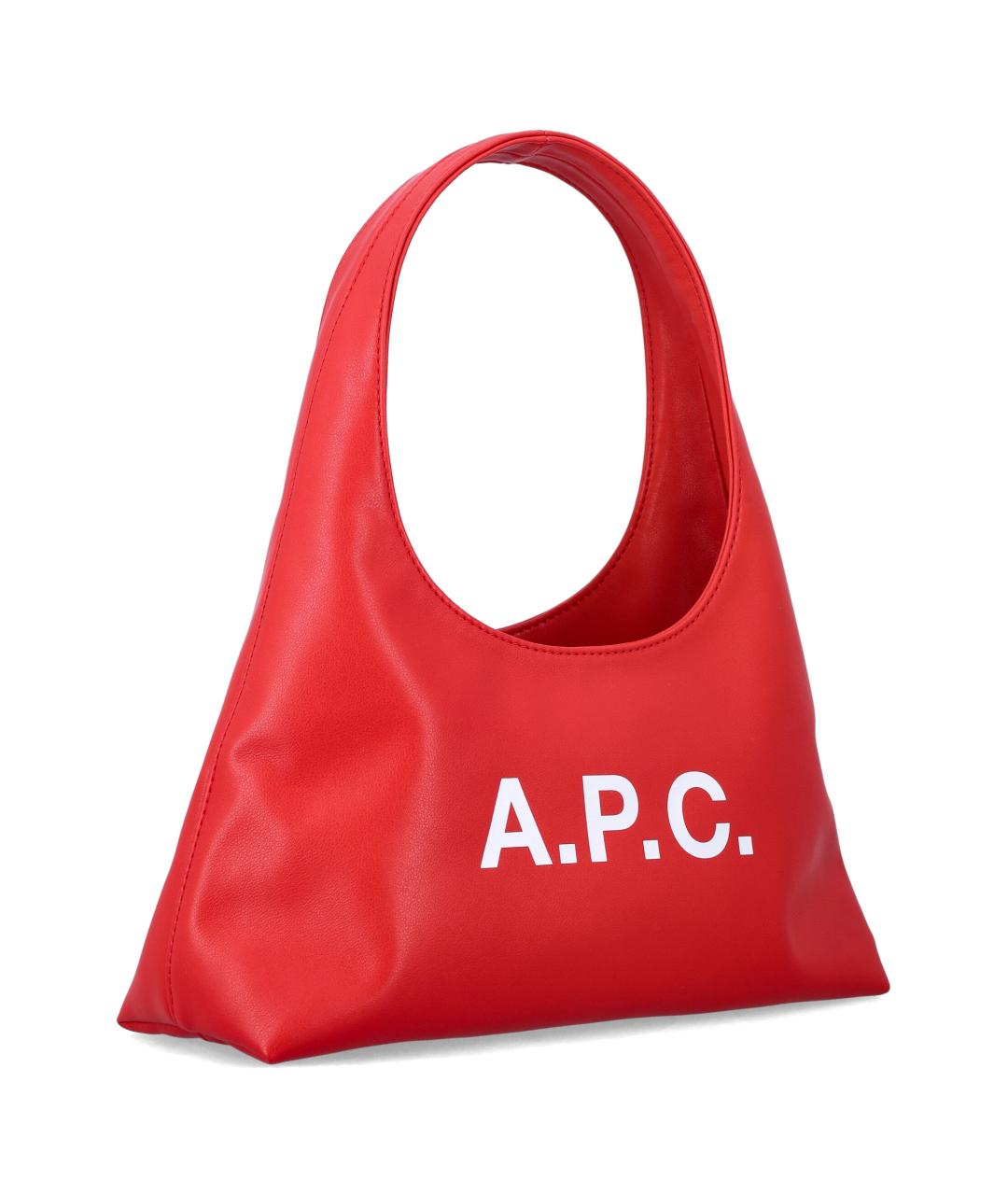 A.P.C. Красная сумка тоут из искусственной кожи, фото 2