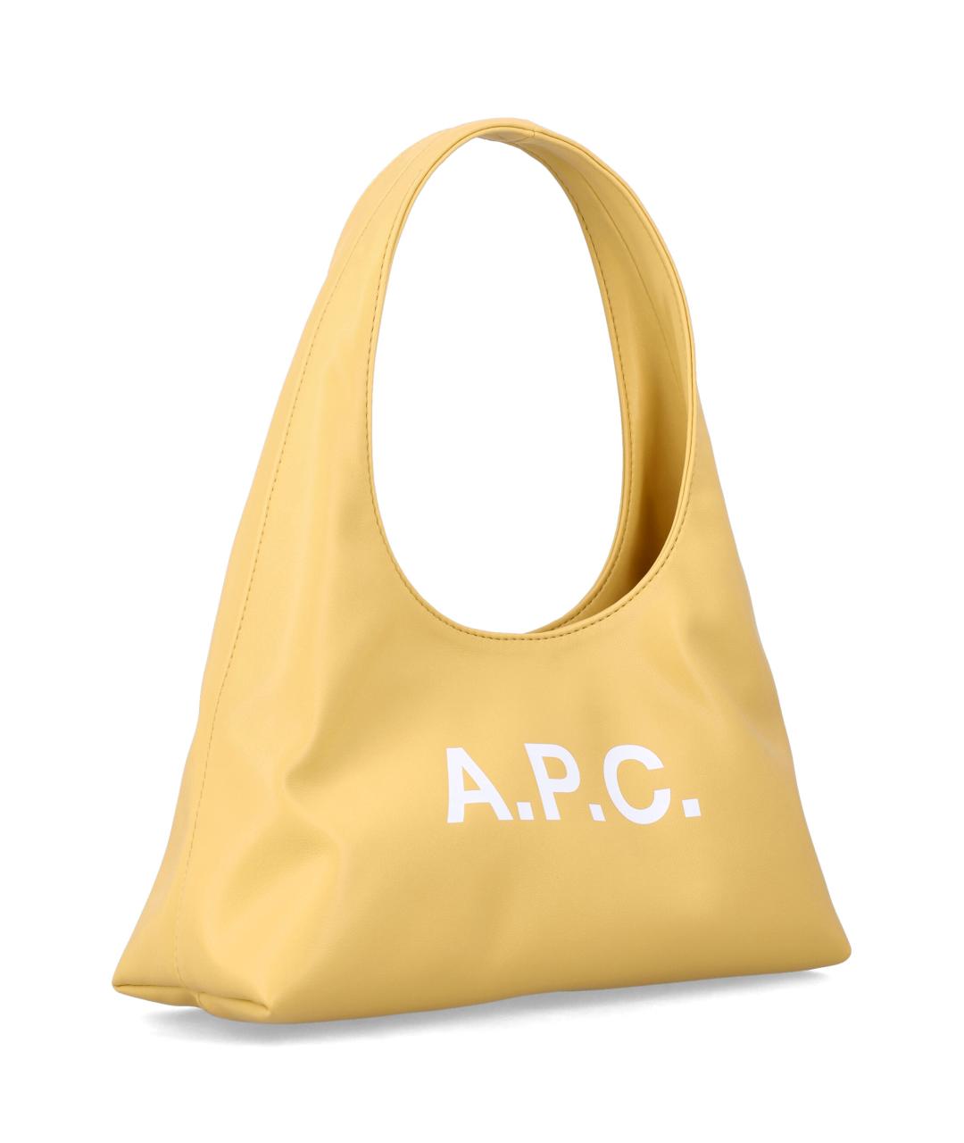 A.P.C. Бежевая сумка через плечо из искусственной кожи, фото 2