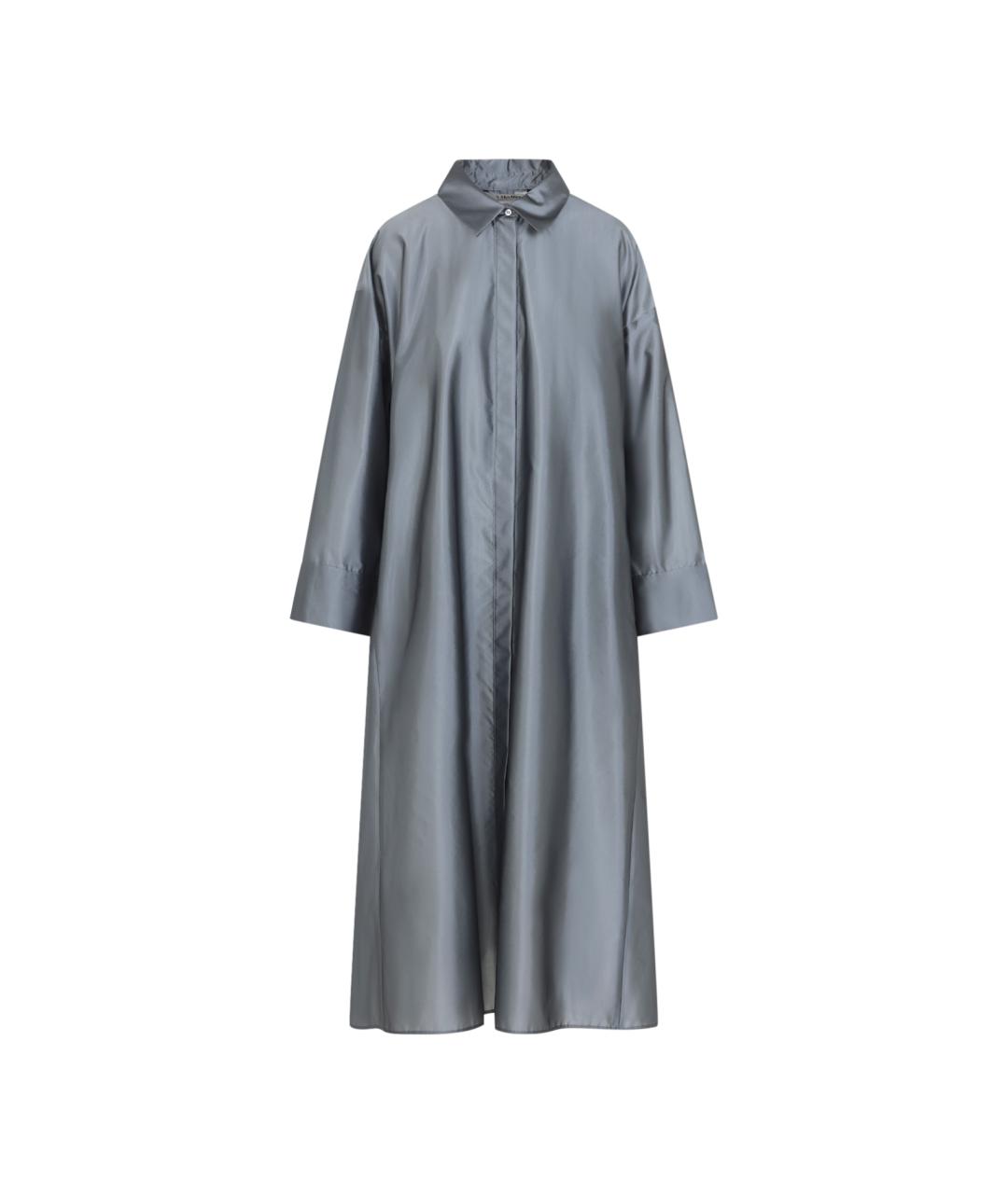 'S MAX MARA Синее полиэстеровое повседневное платье, фото 1