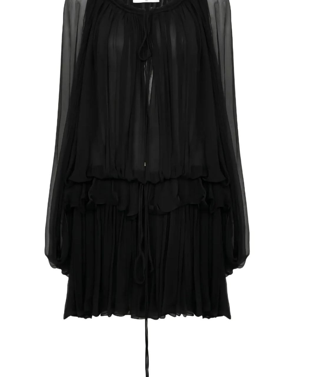 CHLOE Черное шелковое коктейльное платье, фото 2