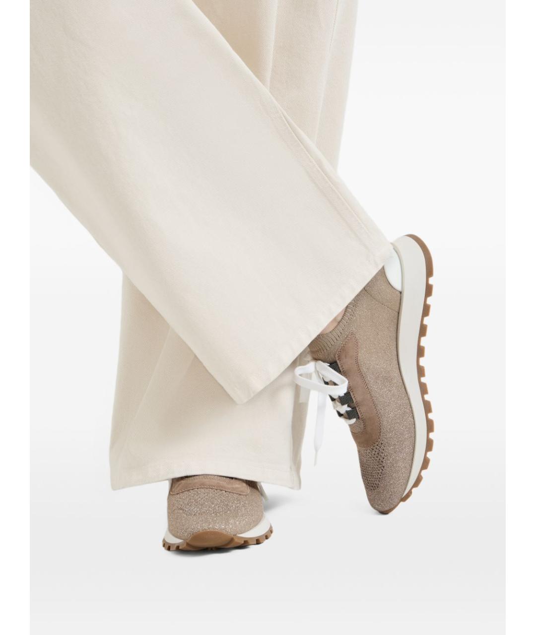 BRUNELLO CUCINELLI Бежевые кроссовки, фото 4