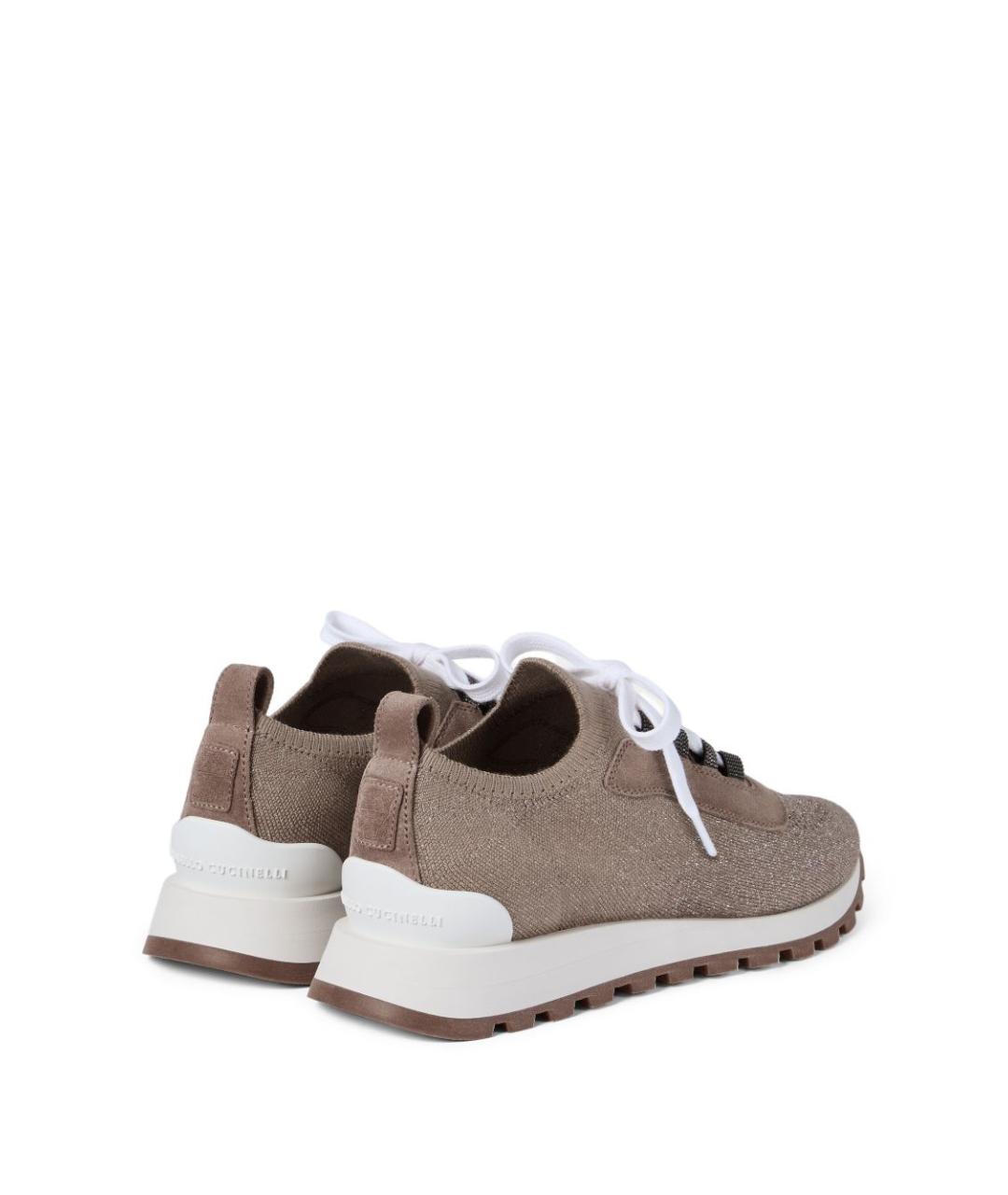 BRUNELLO CUCINELLI Бежевые кроссовки, фото 3