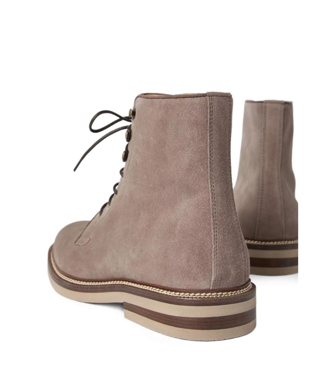 BRUNELLO CUCINELLI Замшевые низкие ботинки, фото 4