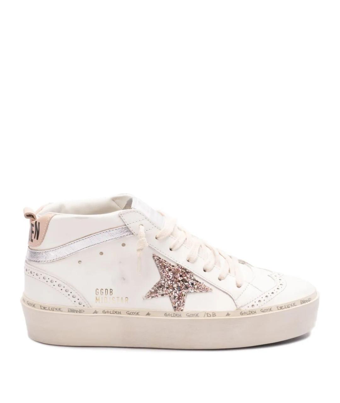 GOLDEN GOOSE DELUXE BRAND Белые кожаные кеды, фото 1