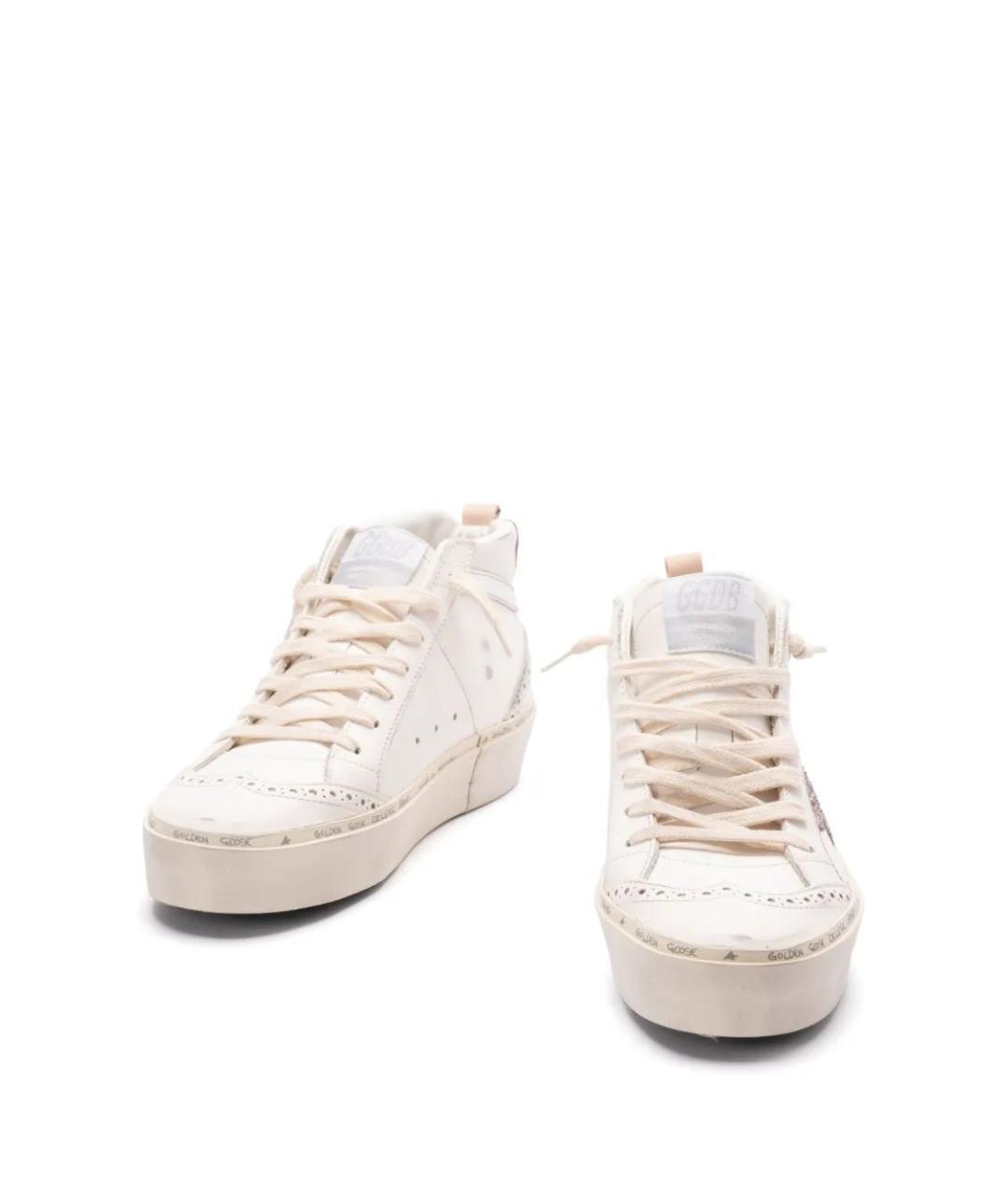 GOLDEN GOOSE DELUXE BRAND Белые кожаные кеды, фото 4