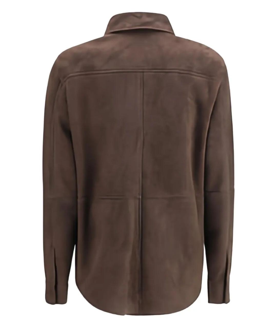 THE ROW Коричневая хлопковая куртка, фото 2