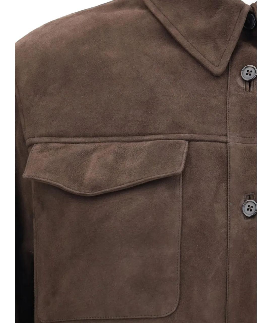 THE ROW Коричневая хлопковая куртка, фото 3