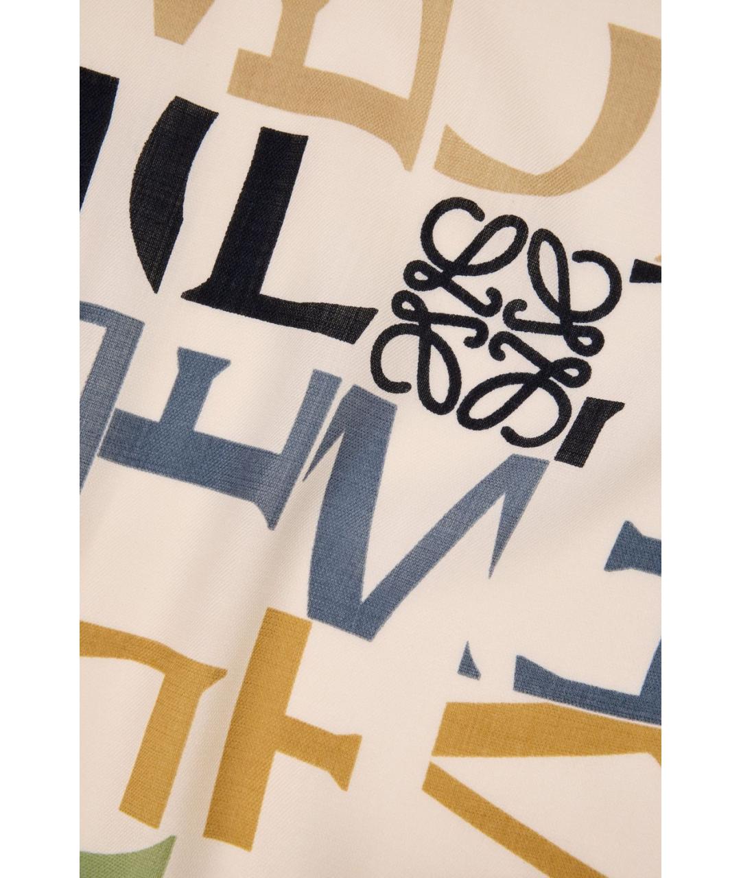 LOEWE Мульти шерстяной шарф, фото 3