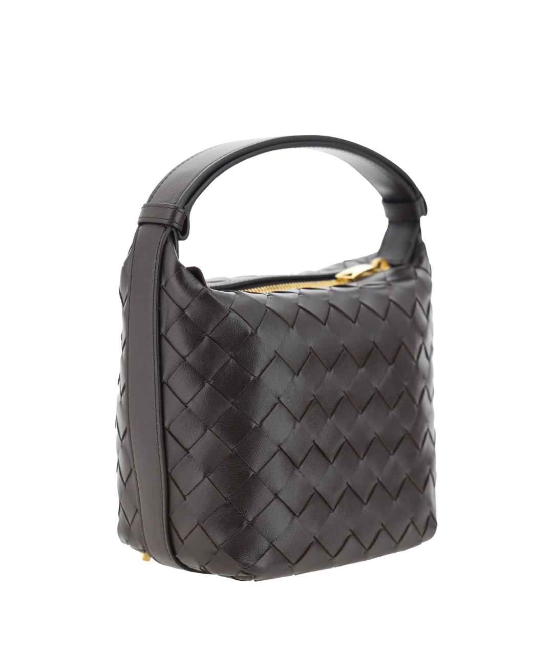 BOTTEGA VENETA Коричневая кожаная сумка через плечо, фото 3