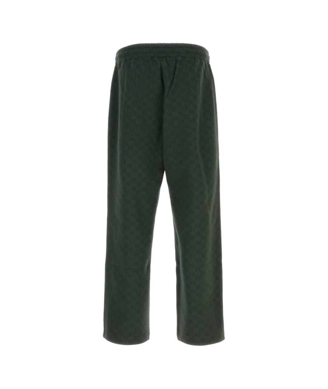 GUCCI Зеленые полиамидовые повседневные брюки, фото 2