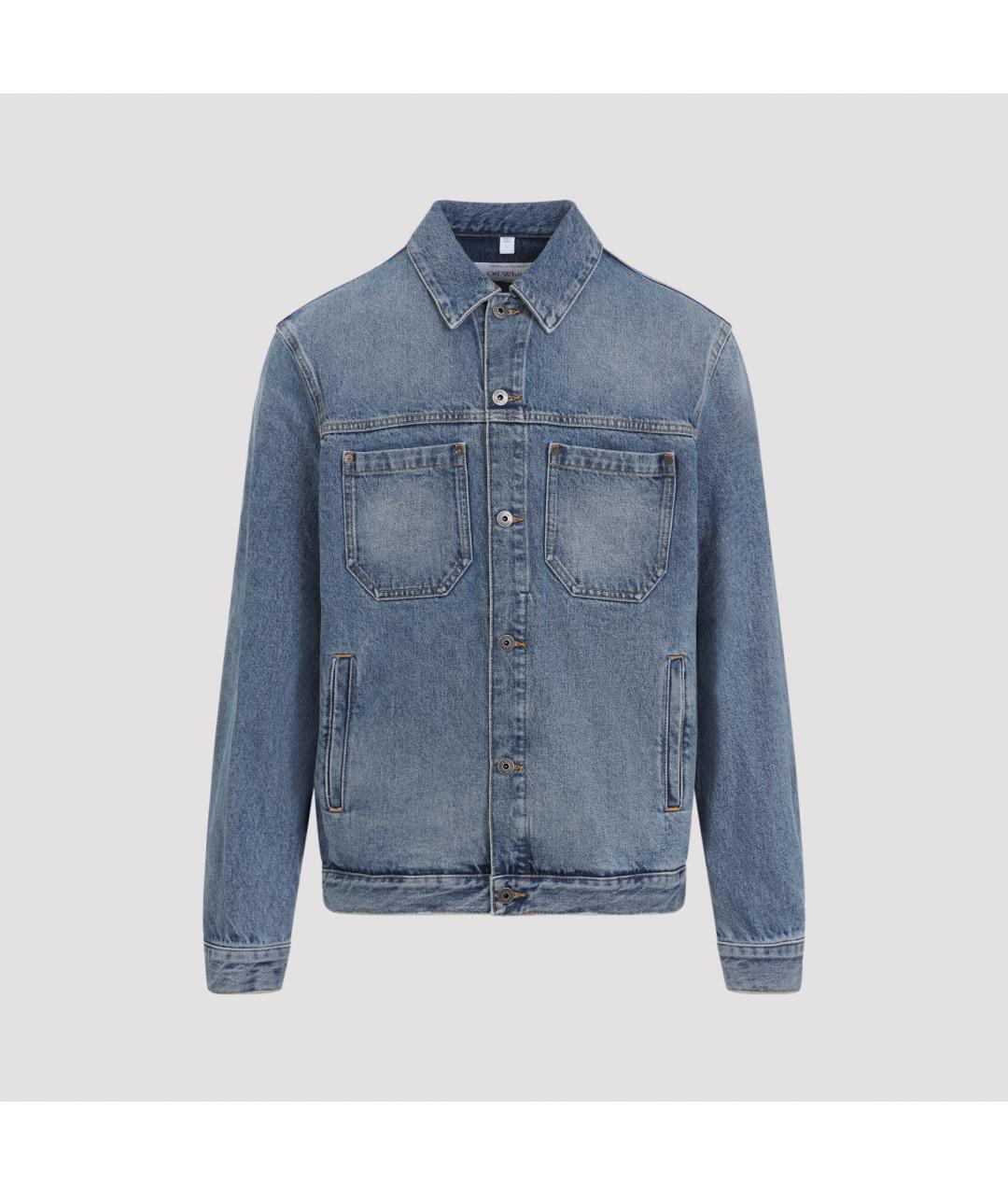 OFF-WHITE Синяя деним куртка, фото 2