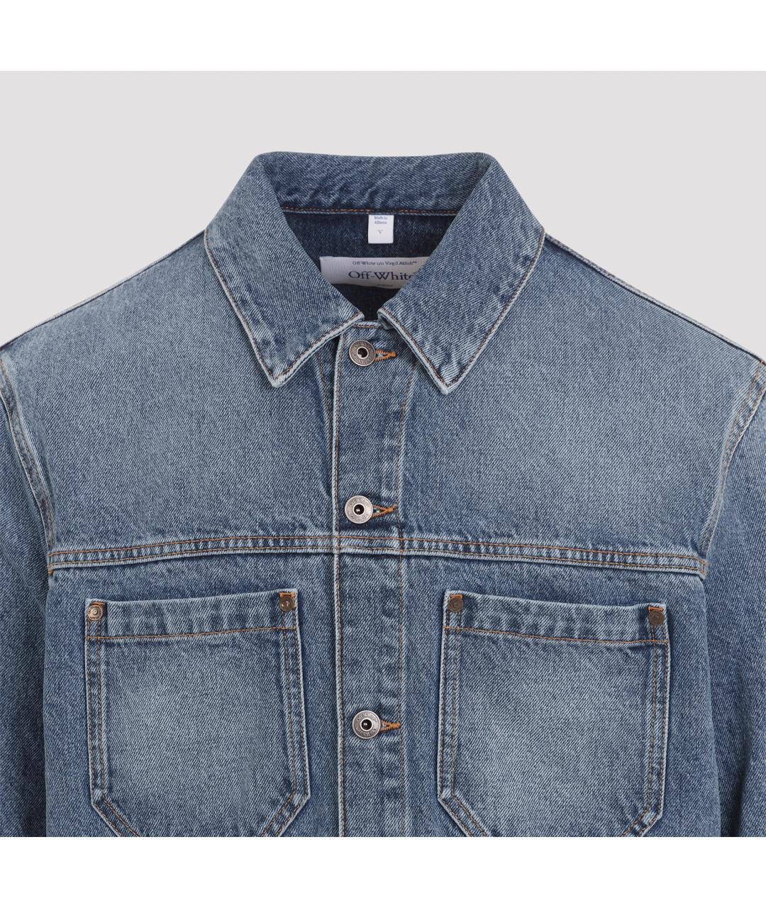 OFF-WHITE Синяя деним куртка, фото 4