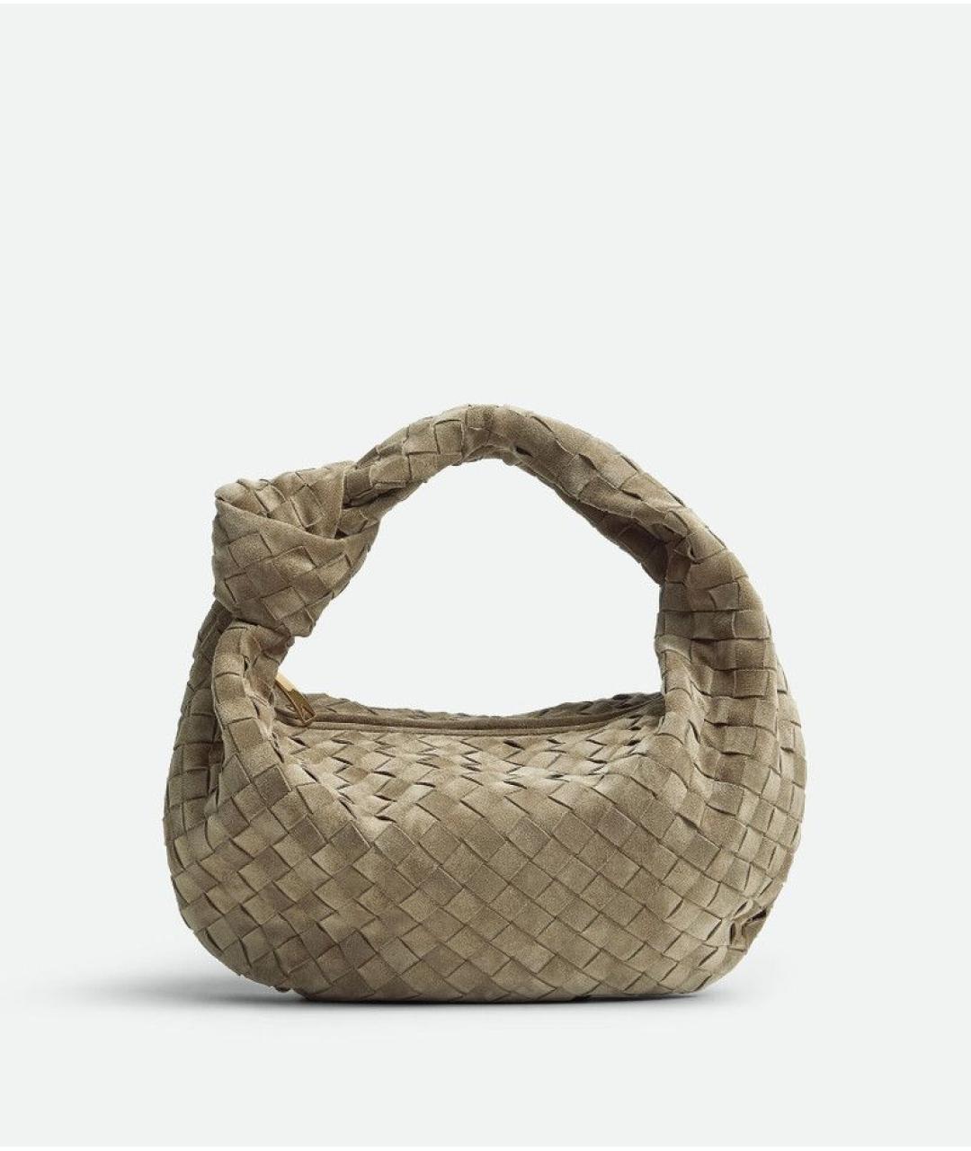 BOTTEGA VENETA Бежевая замшевая сумка через плечо, фото 6