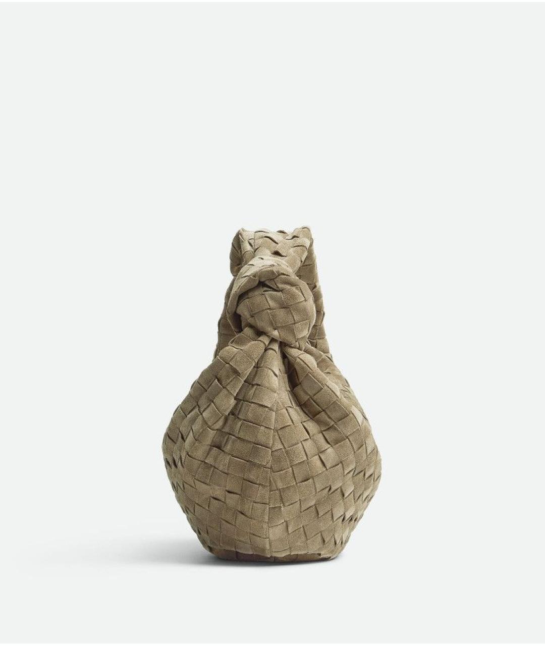 BOTTEGA VENETA Бежевая замшевая сумка через плечо, фото 2