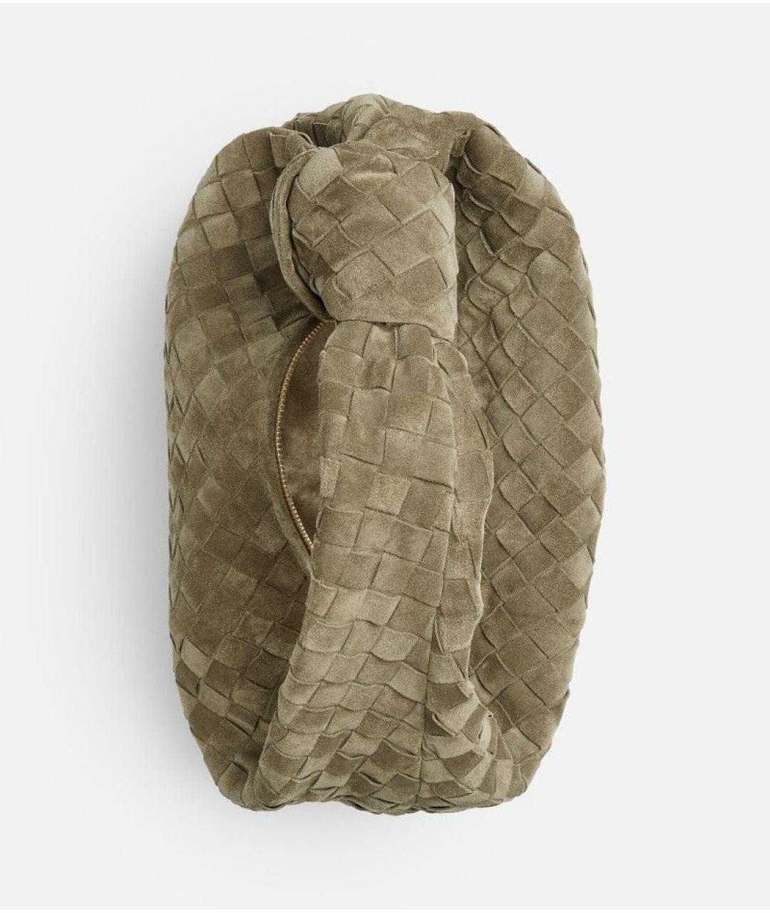 BOTTEGA VENETA Бежевая замшевая сумка через плечо, фото 3