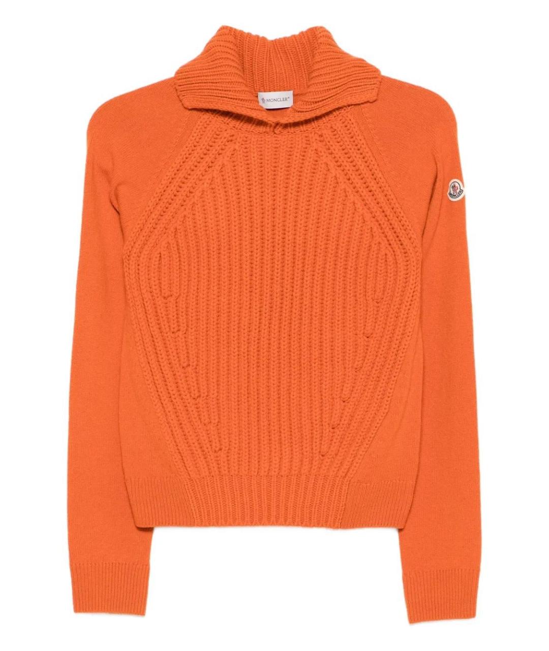 MONCLER Оранжевый кашемировый джемпер / свитер, фото 1