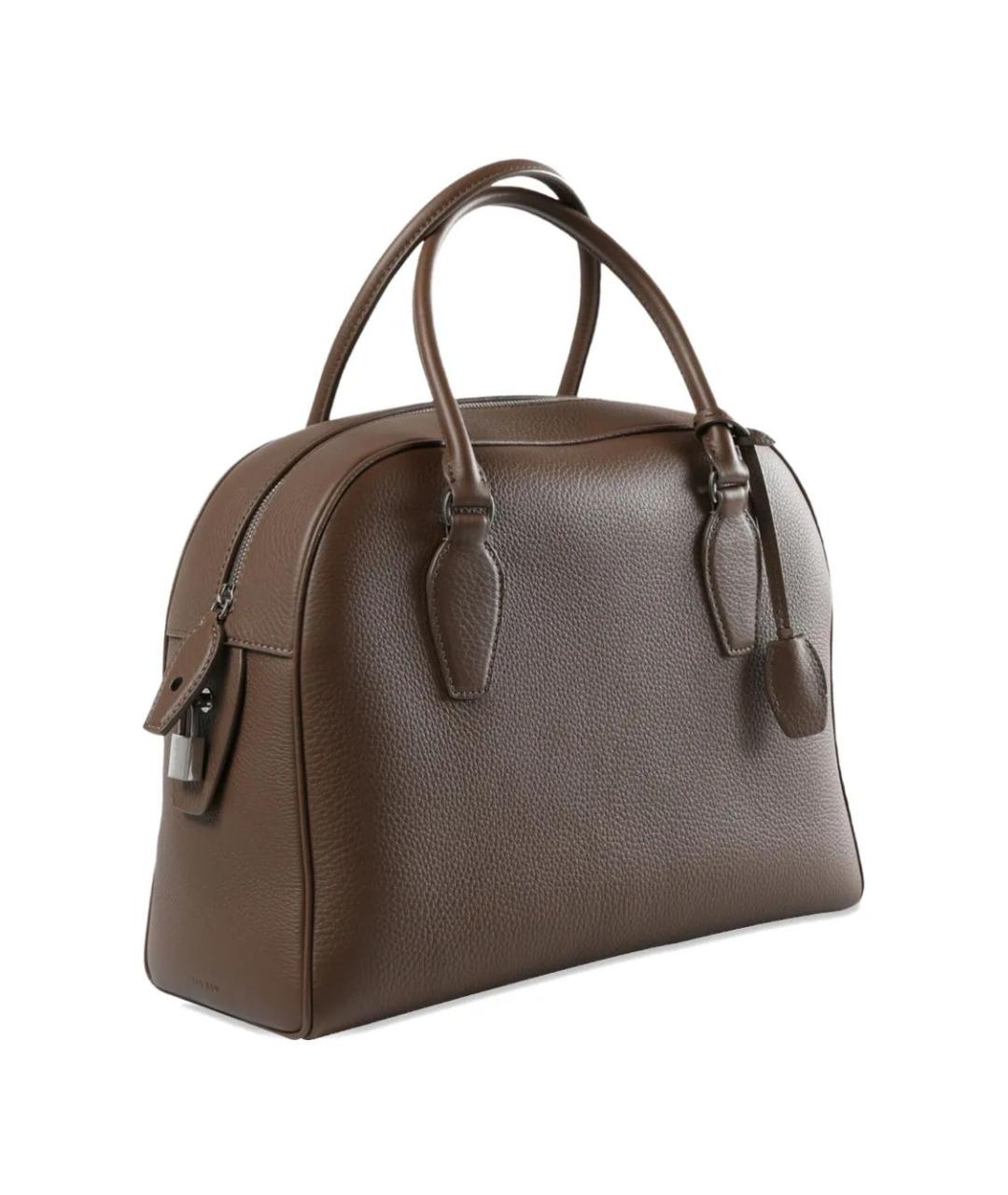 THE ROW Зеленая кожаная сумка тоут, фото 2