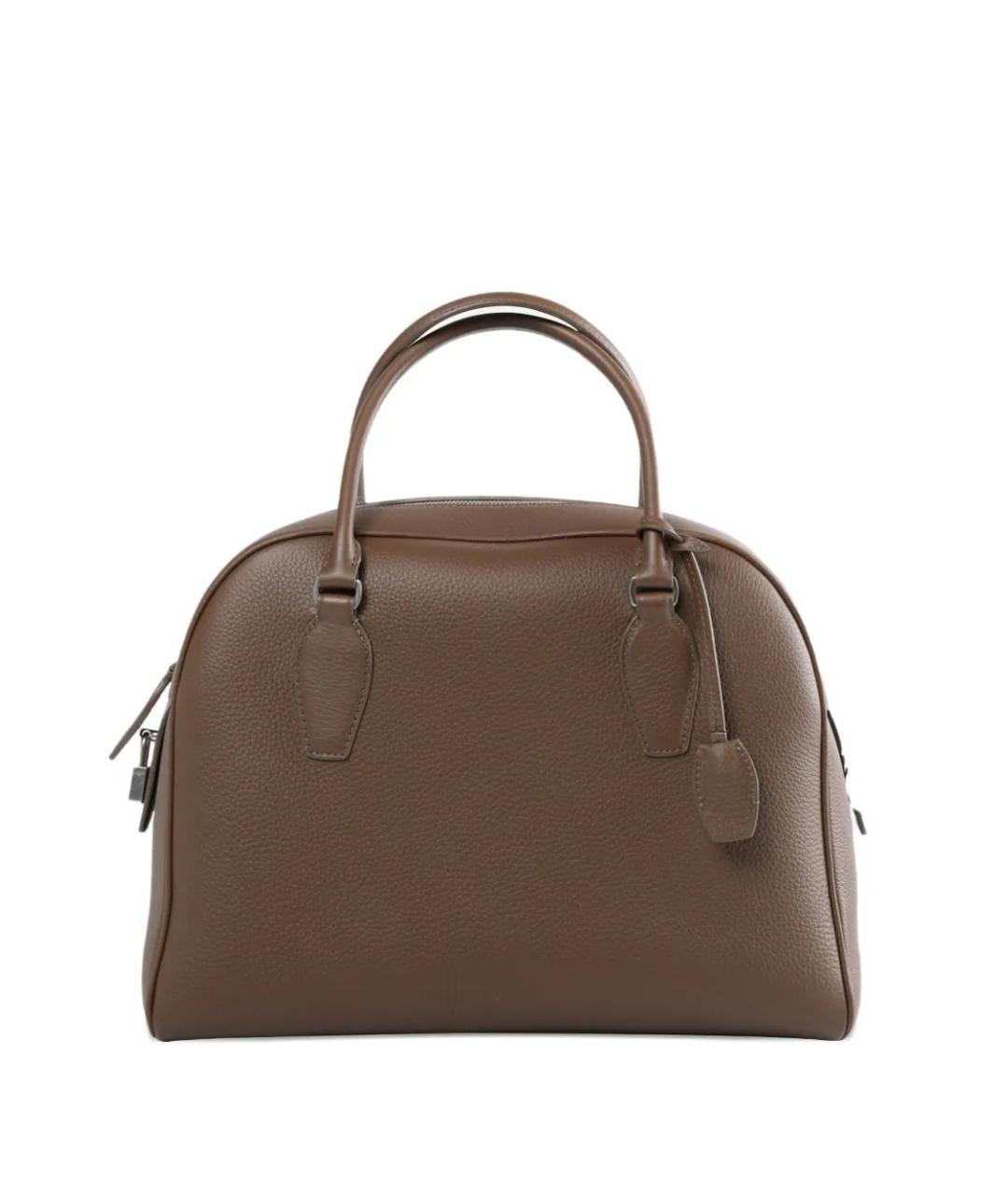 THE ROW Зеленая кожаная сумка тоут, фото 1