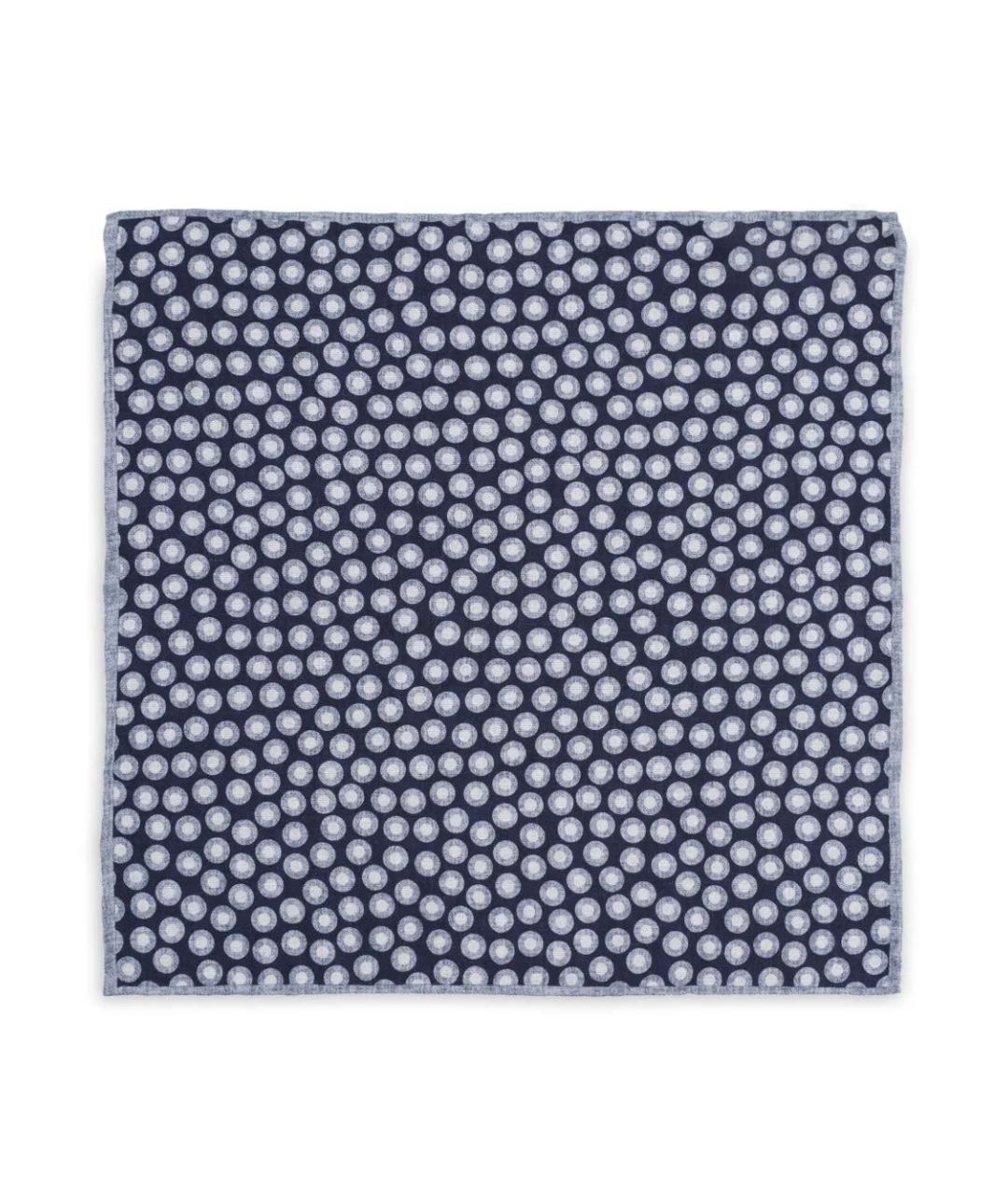 BRUNELLO CUCINELLI Темно-синий шелковый шарф, фото 1