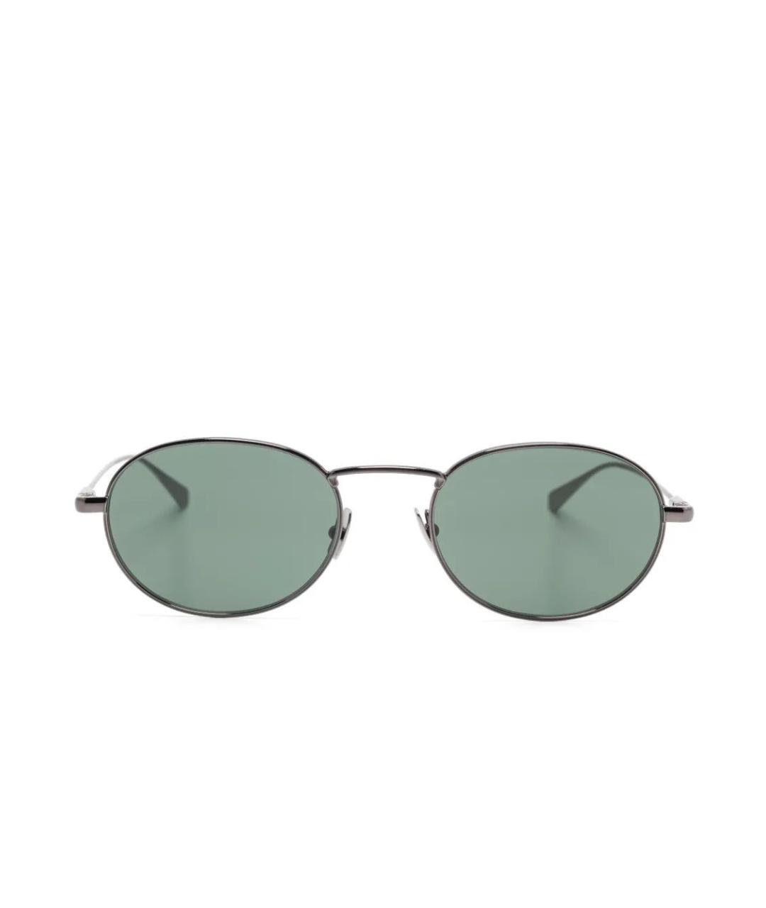 SAINT LAURENT Серые металлические солнцезащитные очки, фото 2