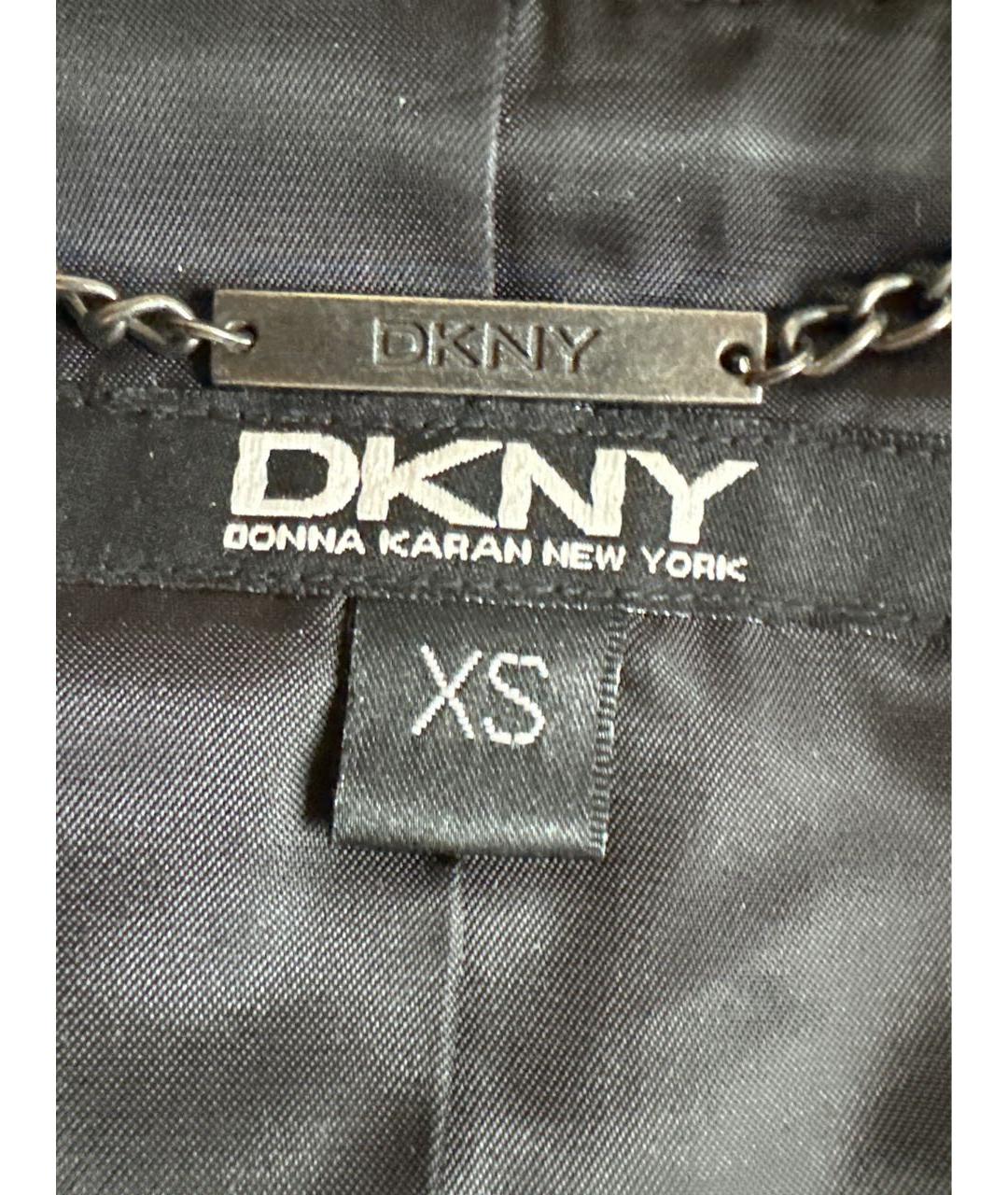 DKNY Черная кожаная куртка, фото 3