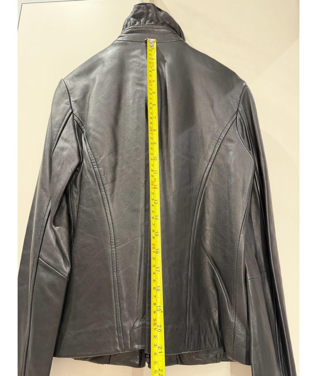 DKNY Черная кожаная куртка, фото 2