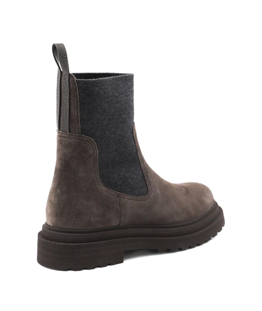 BRUNELLO CUCINELLI Кожаные ботинки, фото 2