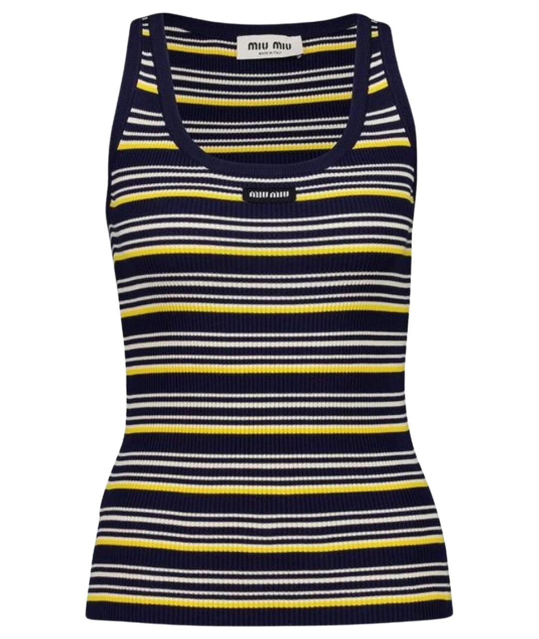 MIU MIU Мульти хлопковая майка, фото 1