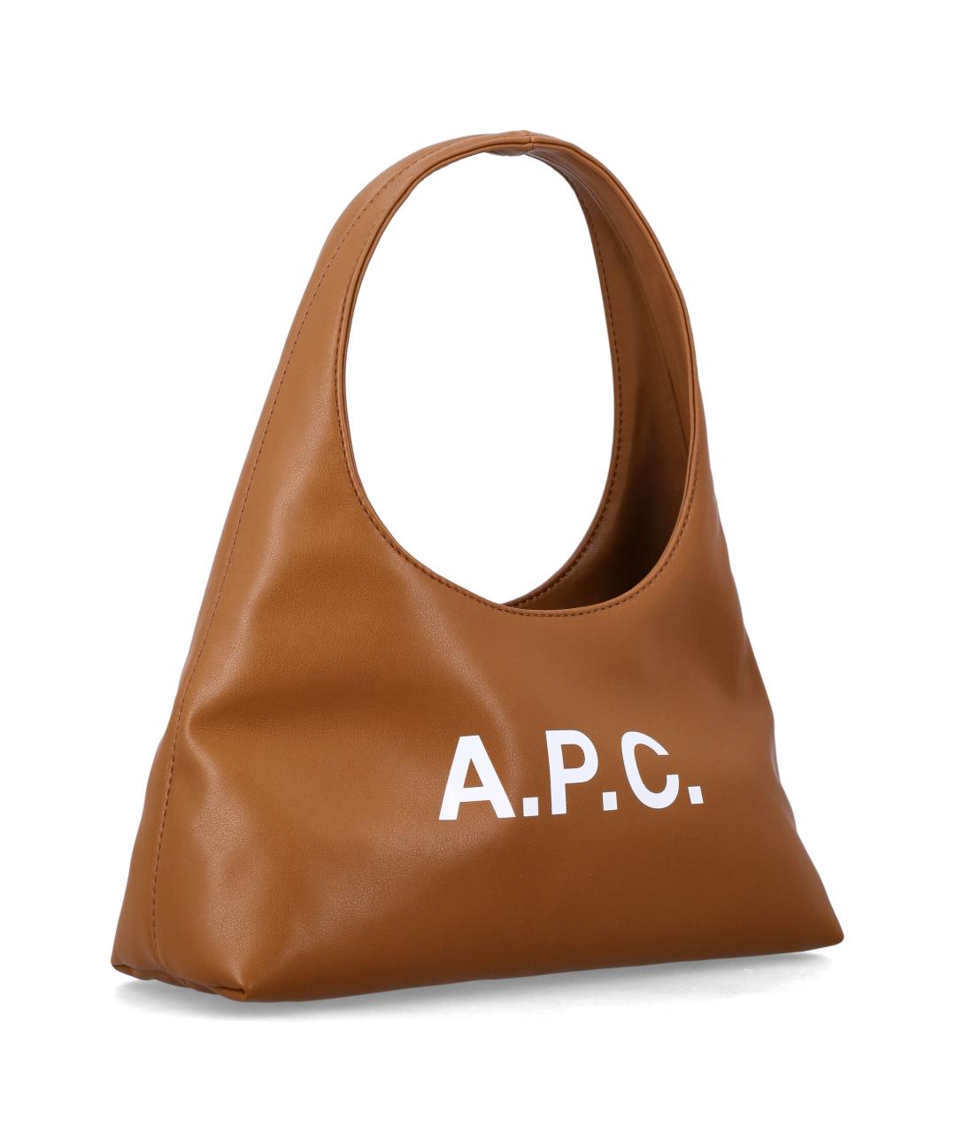 A.P.C. Коричневая сумка через плечо из искусственной кожи, фото 2