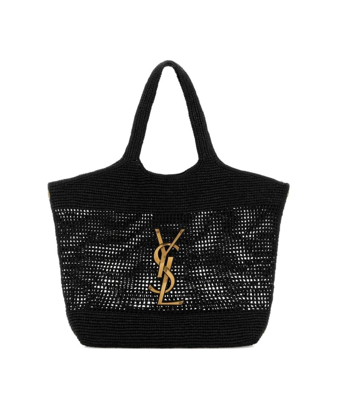 SAINT LAURENT Черная сумка тоут, фото 1